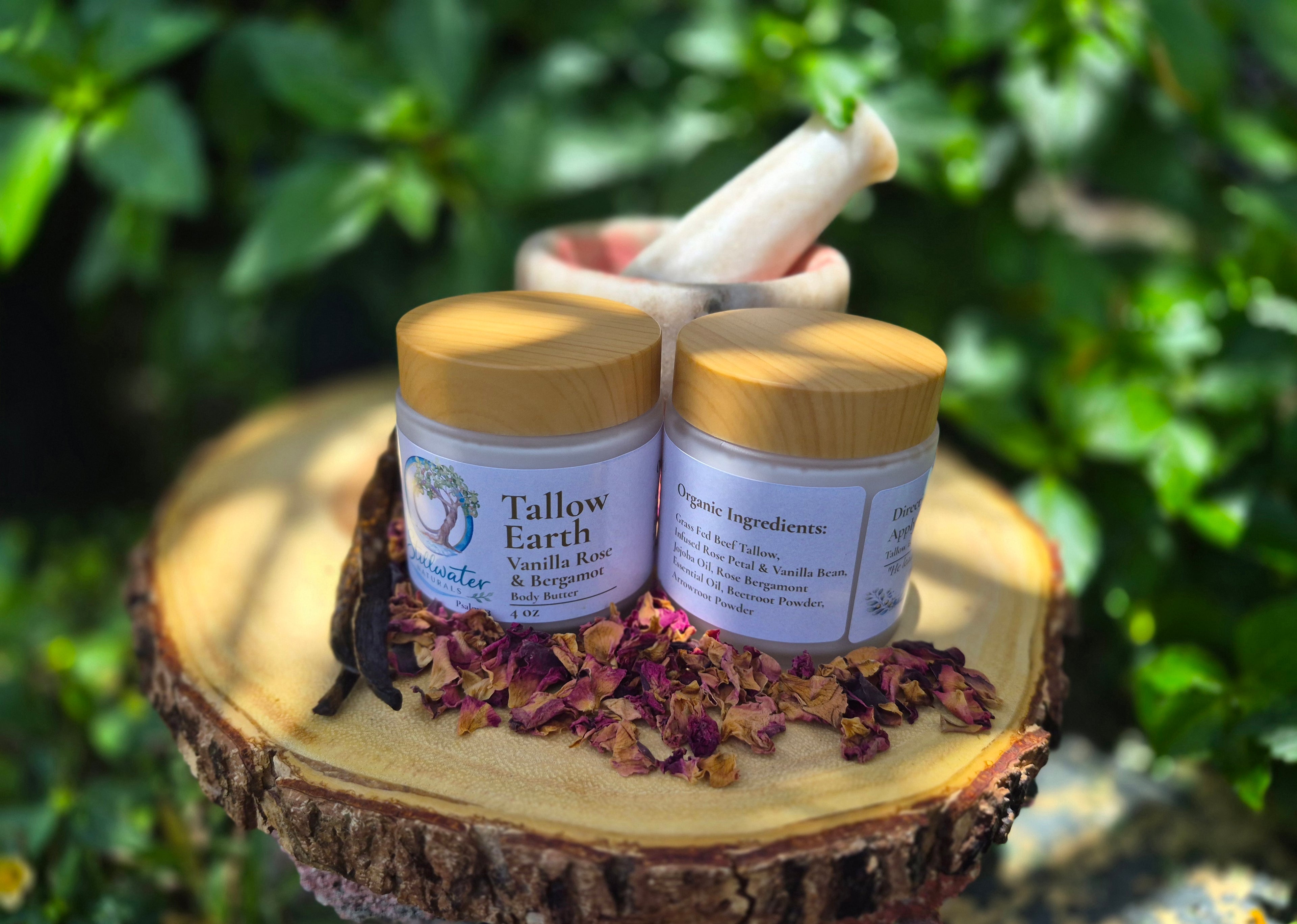 Vanilla Rose & Bergamot Whipped Tallow Balm | Nourishing Skin Moisturizer