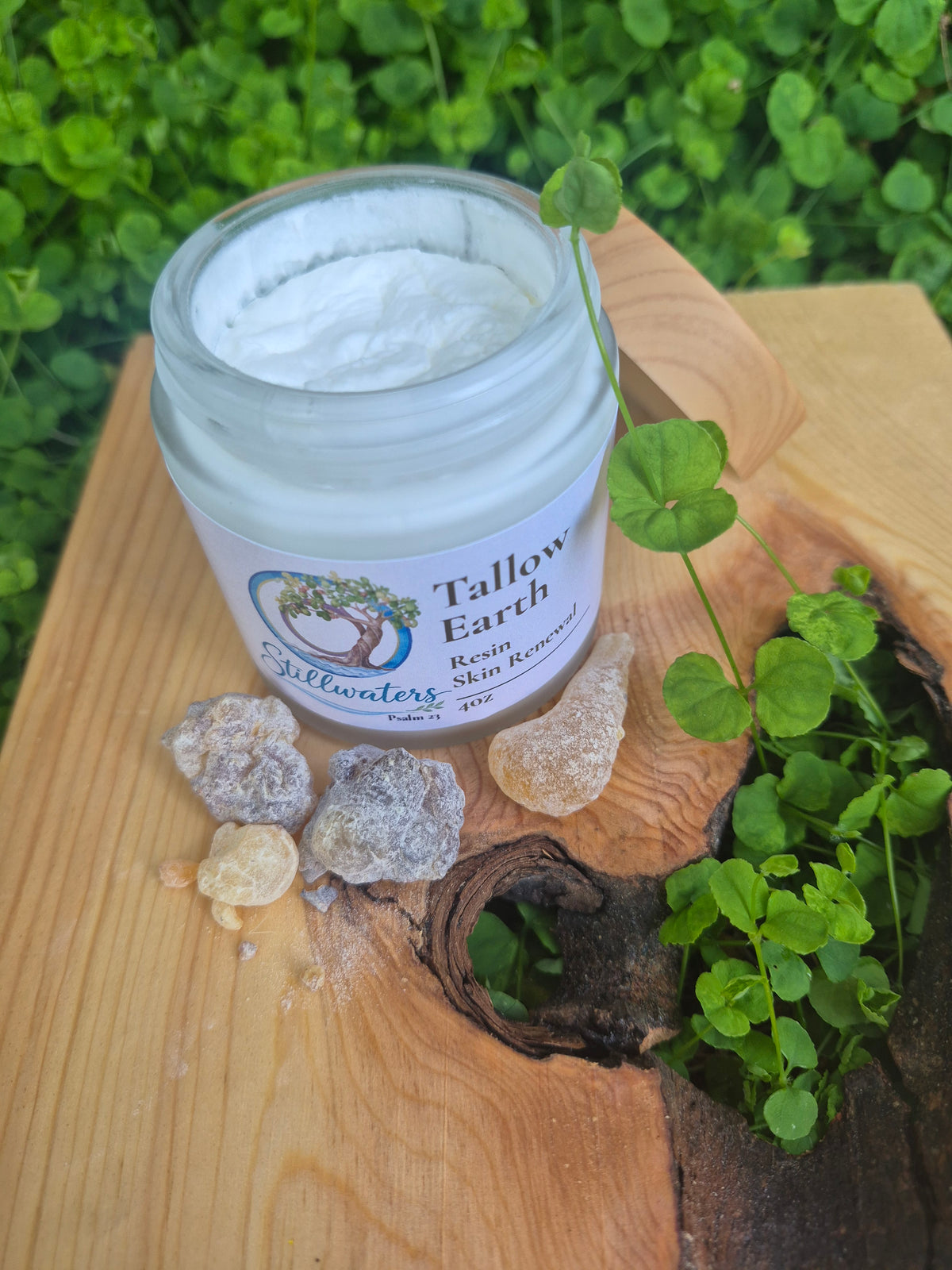 Tallow Earth Resin Skin Renewal | Frankincense & Chamomile Whipped Body Butter