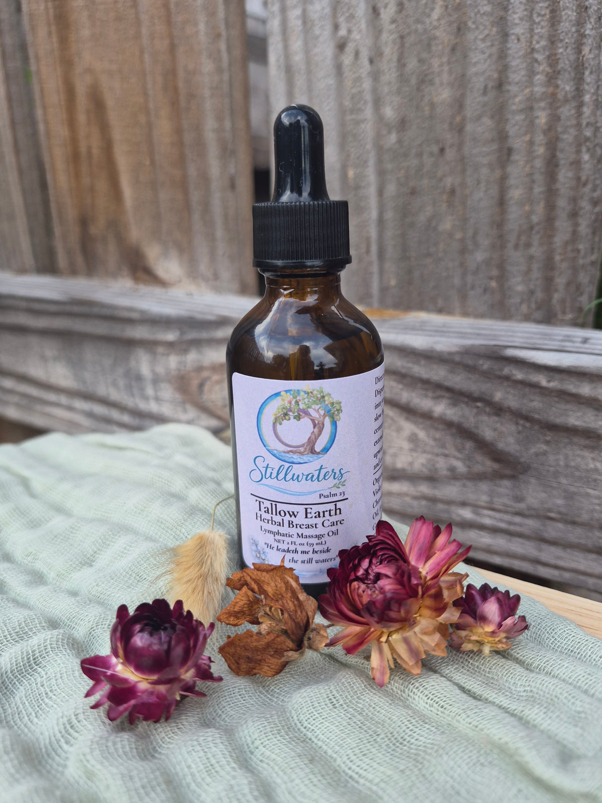Tallow Earth Herbal Breast Care | Botanical Massage Oil