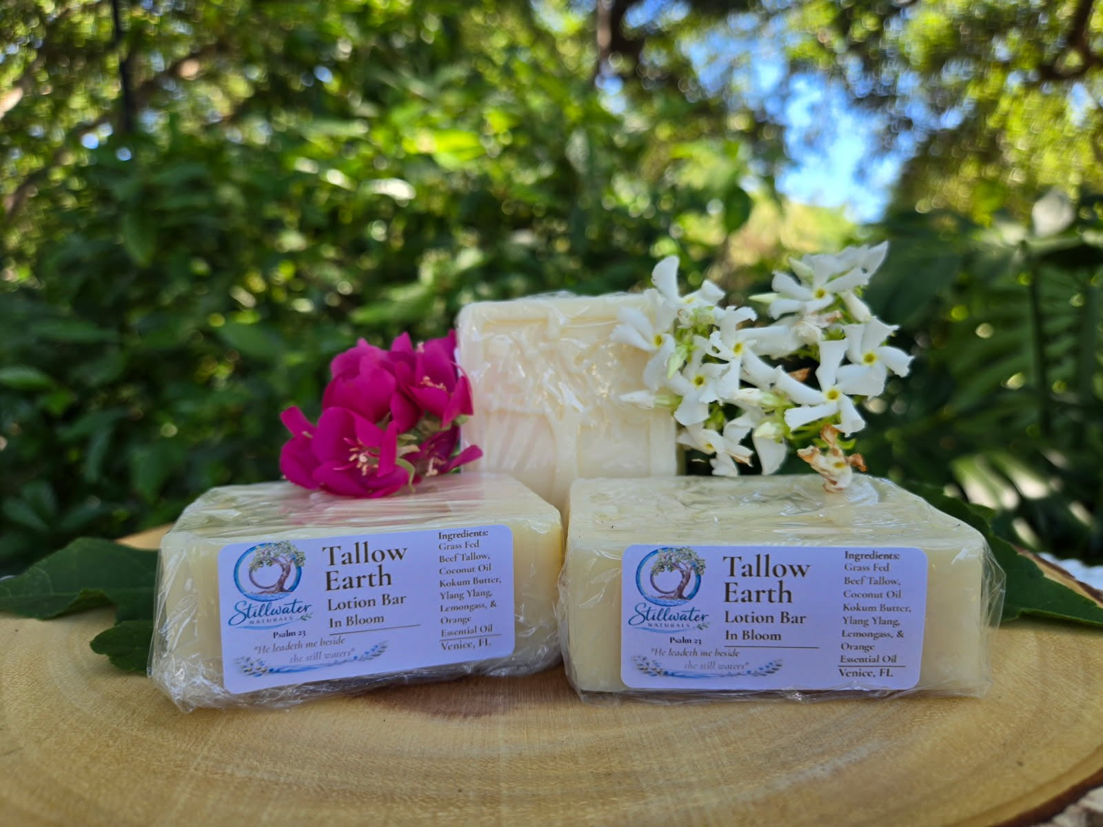 In Bloom Tallow Lotion Bar | Calming Solid Moisturizer for Sensitive Skin