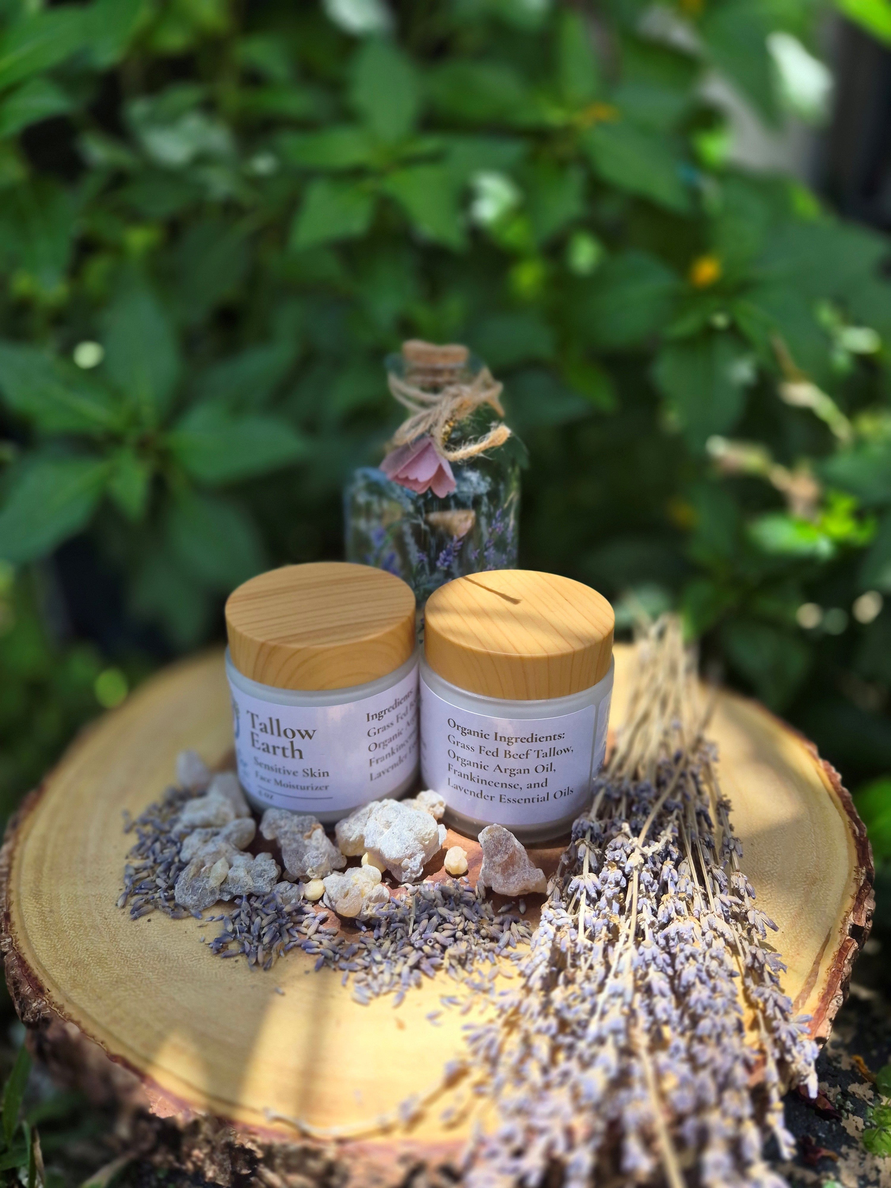 Sensitive Skin Whipped Tallow Balm | Calming Moisturizer with Lavender & Frankincense